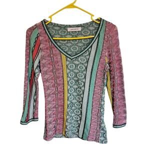 Aldo Martins Aldomartins Striped Sweater Size 4